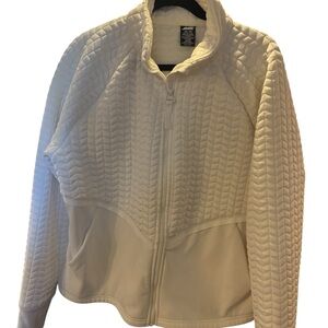 Avia Women's Quilted Puffer Jacket in Cream